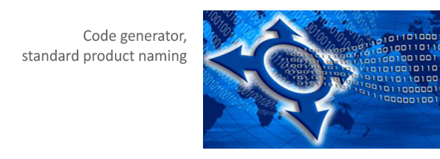 Code generator,standard product naming